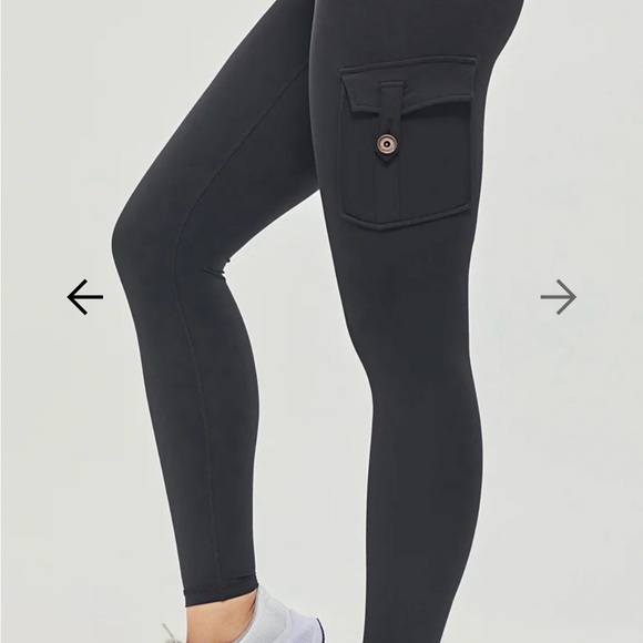 Firmabs Black High-Waisted Leggings with Cargo Pockets - Picture 7 of 9